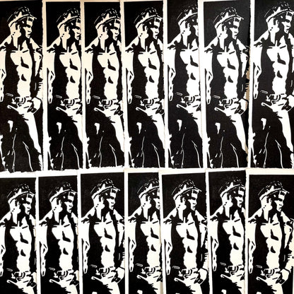 Leather David Bookmark | LINOCUT PRINT