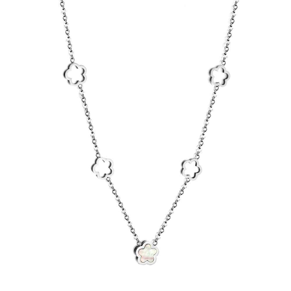 Pearl Blossom Cascade Necklace