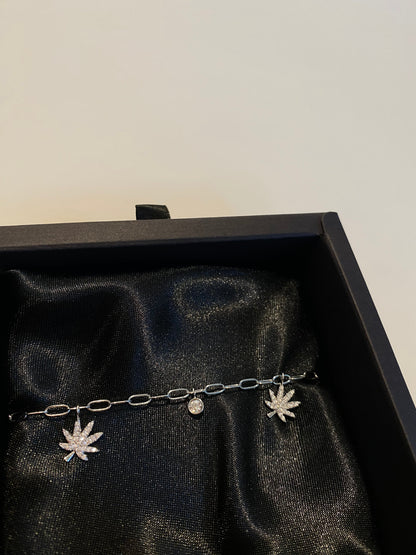 SILVER CHARMED BRACELET