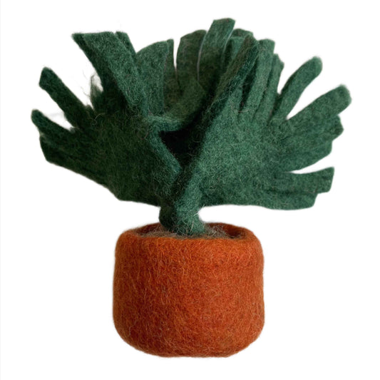 Felt Green Leaf Plant
