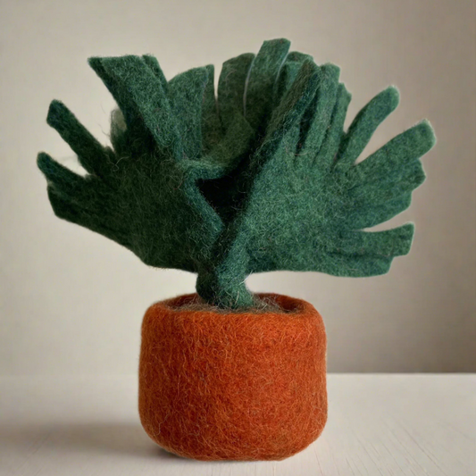 Felt Green Leaf Plant
