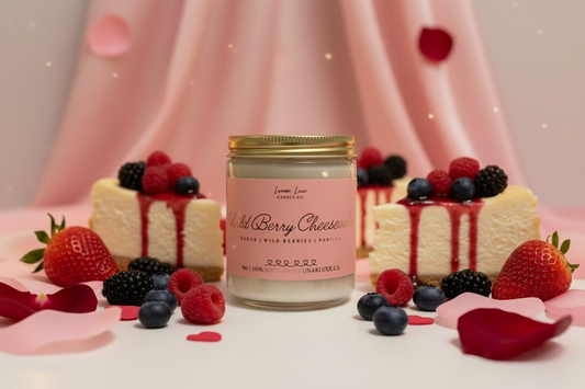 Wildbeeren-Käsekuchenkerze