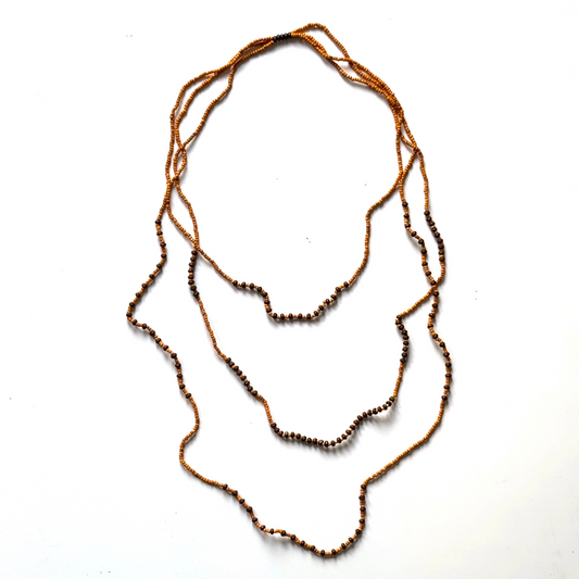 Triple Strand Beaded Necklace