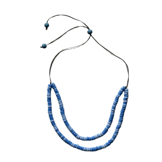 Double Strand Glass Bead Necklace