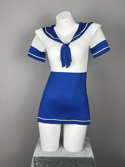 Anime Japanese JK Sailor Style Sexy Spandex Cosplay Costume Lingerie