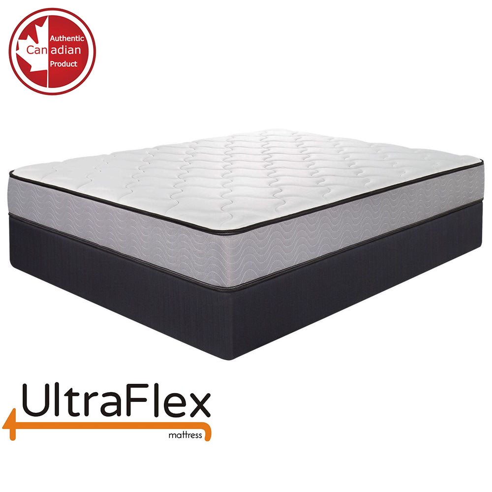 UltraFlex® PARADISE - Natural Heavy Duty Foam Blend, Low Motion Transfer, Comfort+ Quilting, Orthopedic Cool Gel, and Spinal Posture Support Eco-Friendly Mattress (Made in Canada)
