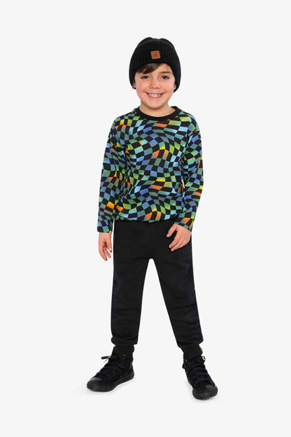 Fleece Sweatpants With Pockets Black