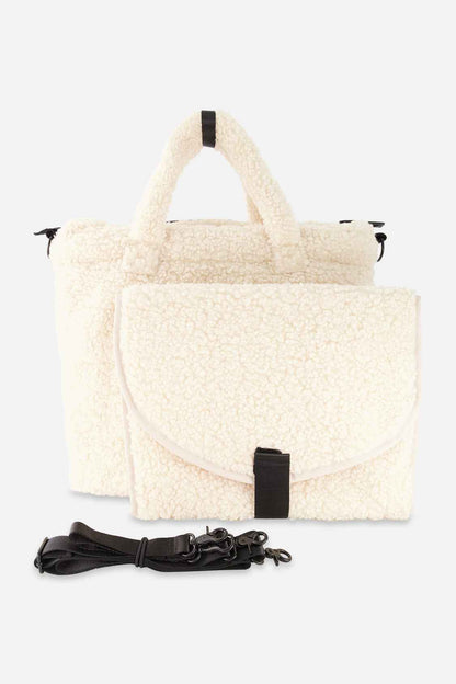 Diaper Bag Off-White With Changing Mat