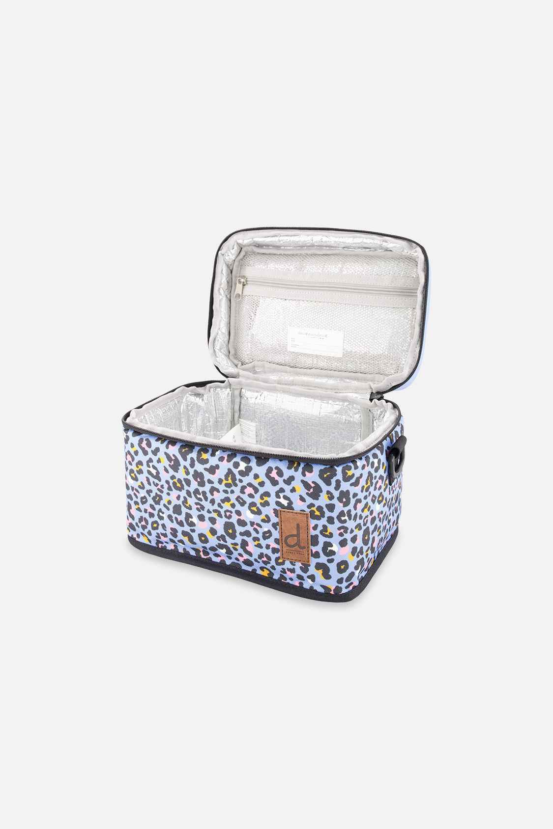 Lunch Box Blue Leopard Print
