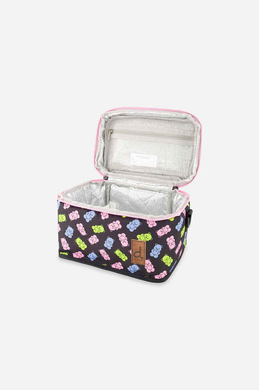 Lunch Box Black Printed Gummy Bears
