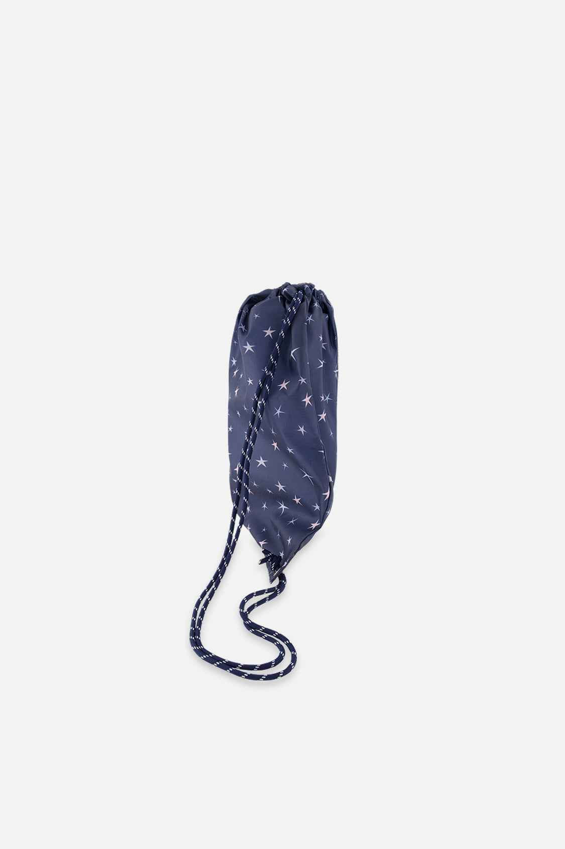 Drawstring Bag Navy With Star Print