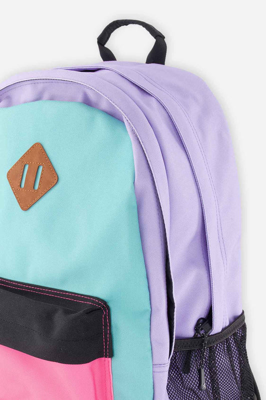 Kids Backpack Turquoise Blue, Pink And Mauve