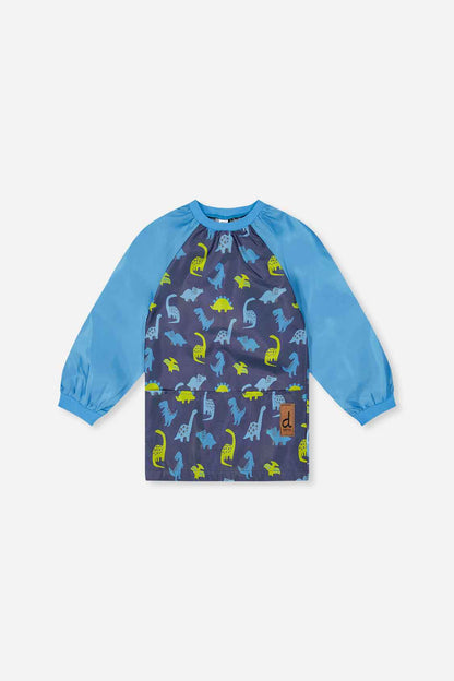 Apron Blue Printed Dinos