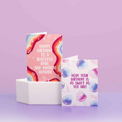Happy Birthday To A Beautiful, Rare, And Magical Human!   - Greeting Card