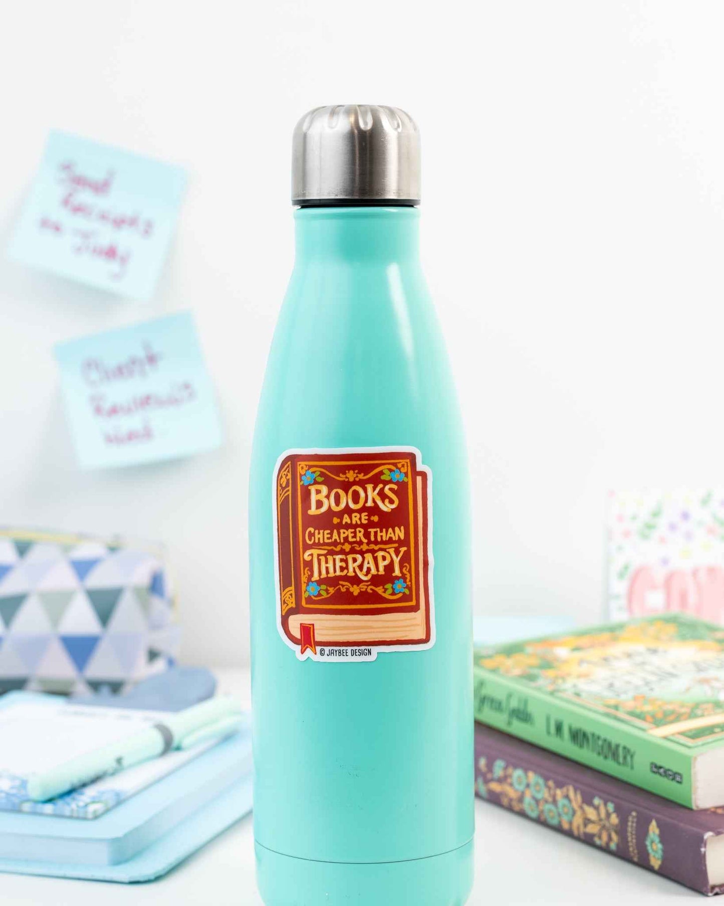 Books Are Cheaper Than Therapy Sticker