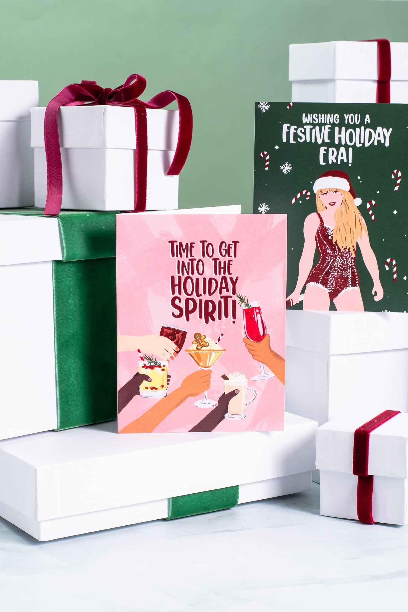 Time To Get Into The Holiday Spirit- Greeting Card