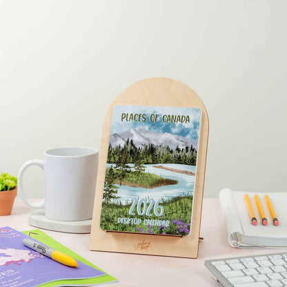 Places of Canada 2026 Desktop Calendar