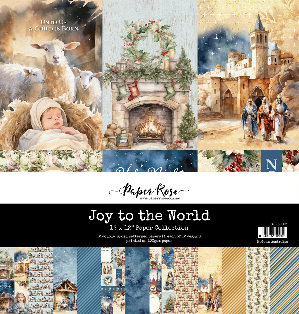 Joy to the World 12x12 Paper Collection 35503