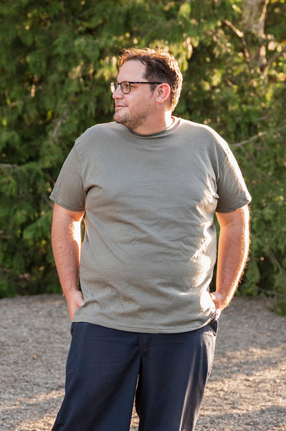Sage Green Unisex Organic Cotton Tee