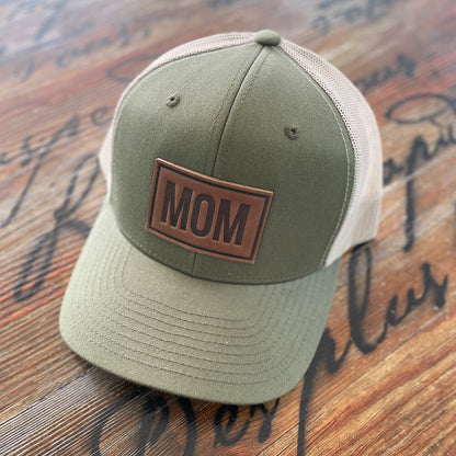 MOM - Leather Patch Trucker Hat