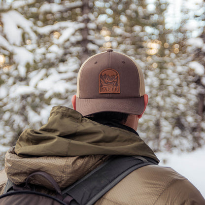 Banff National Park Leather Patch Trucker Hat