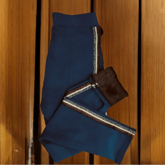 Legging chaud détail côté teal