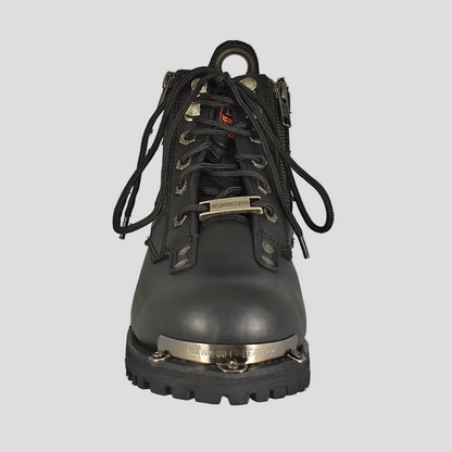 Milwaukee Leather Men's 6" Double Zip Lace Up Motorcycle Boots