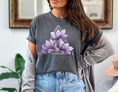 Crocus Triangle Unisex T-shirt | Manitoba Clothing