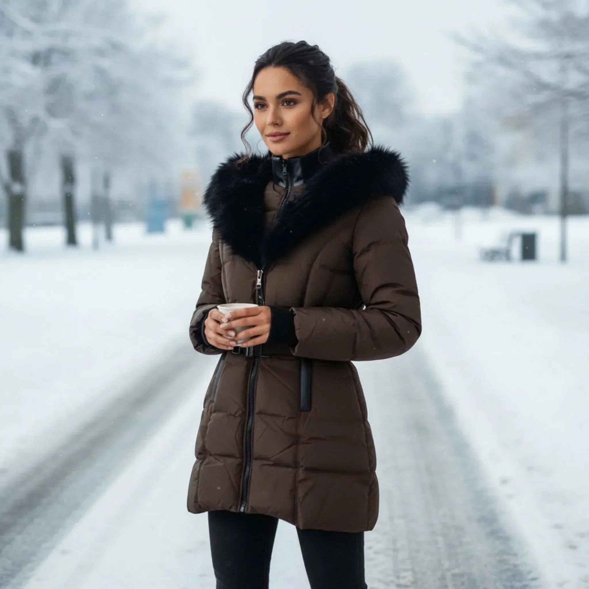 Manteau avec ceinture