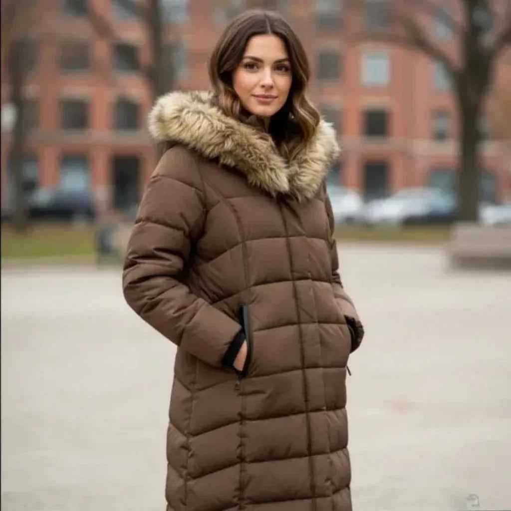 Manteau long et chaud