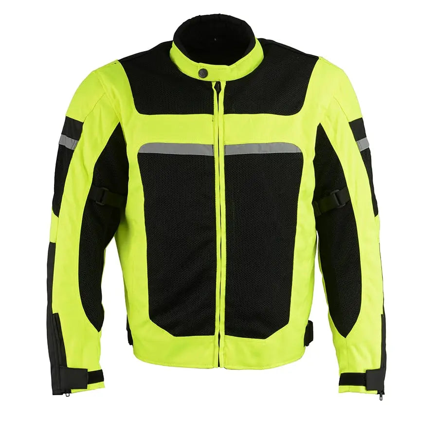 Milwaukee Leather Men's Mesh & Nylon Combo Racer Jacket