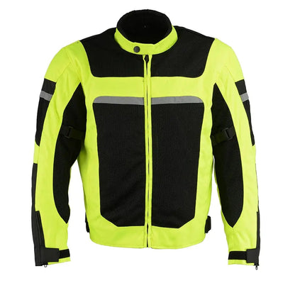 Milwaukee Leather Men's Mesh & Nylon Combo Racer Jacket