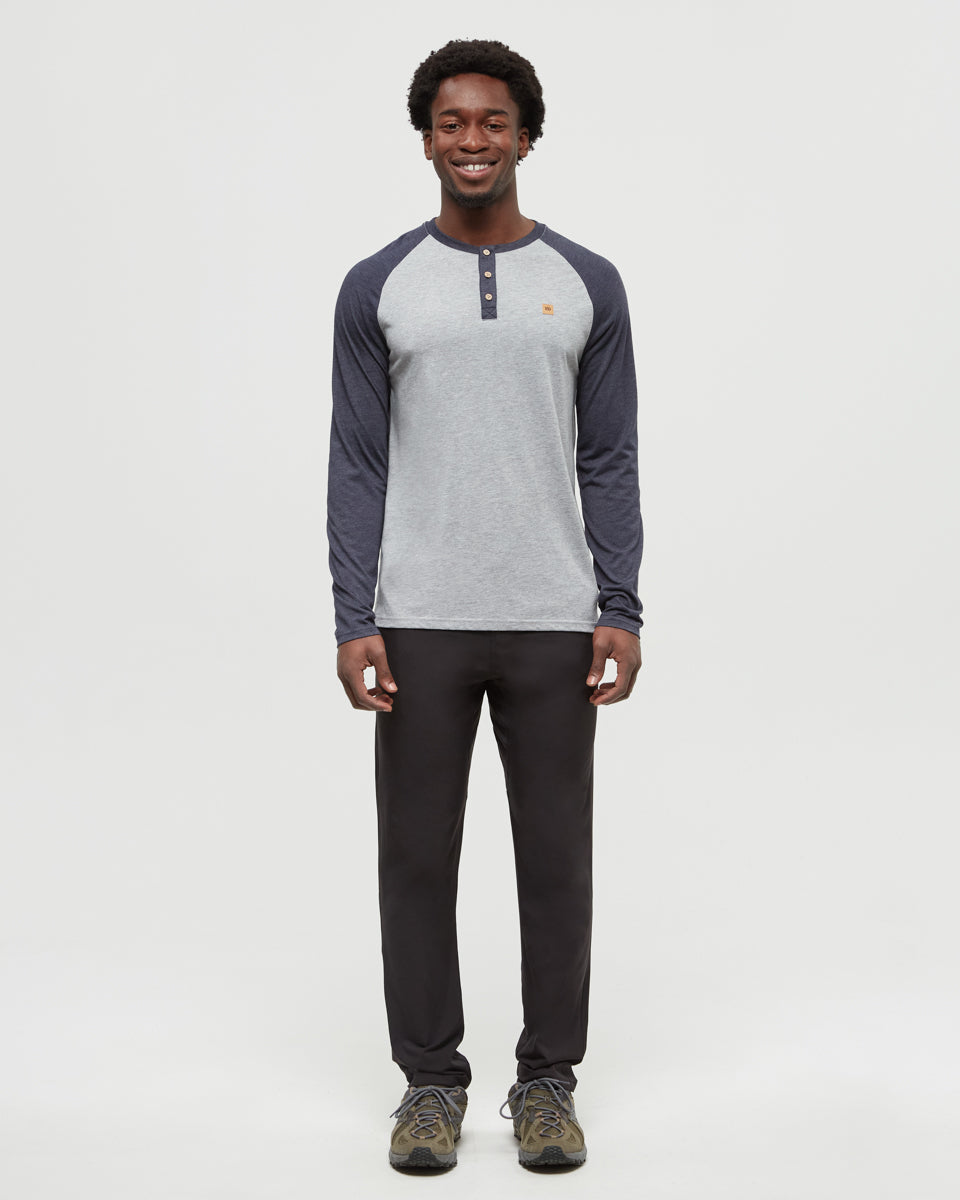 TreeBlend Baker Henley Langarmshirt