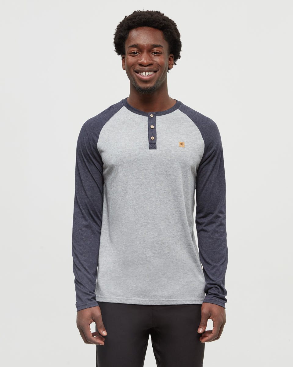TreeBlend Baker Henley Langarmshirt