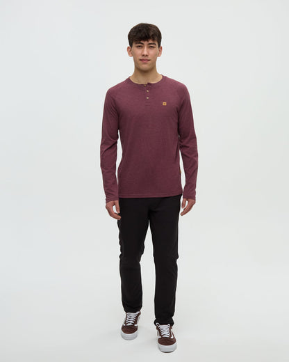TreeBlend Baker Henley Langarmshirt