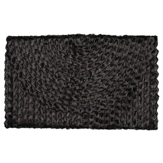 Pandan Leaf Clutch Purse - Black