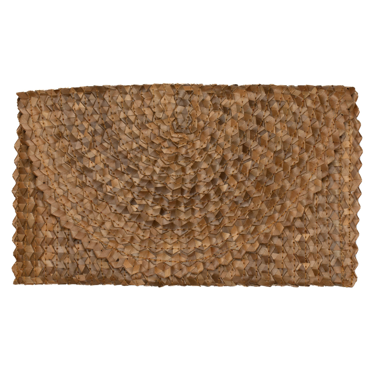 Pandan Leaf Clutch Purse - Brown