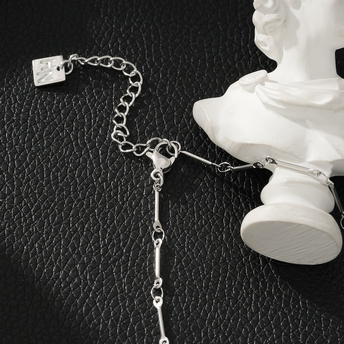 NOMIA Silver (White Gold): Radiant Sunburst Pendant Zirconia Chain Necklace