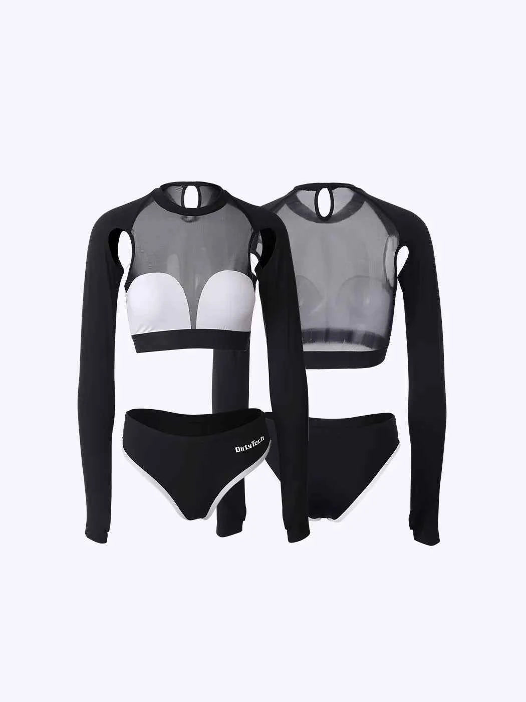 Anime Style The Beluga Whale Long-sleeved Sports Suit Gymnastics Suit Sexy Active Wear