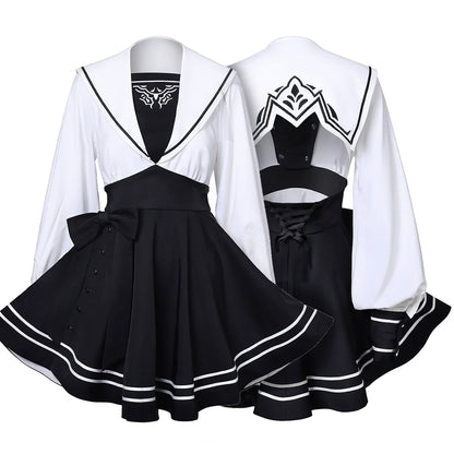 Anime Cosplay Dress Halloween Costume Set Anime Sailor Style Costume