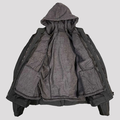 Open Road Women's Zip-Out Hoodie Reflective Textile Motorcycle Jacket