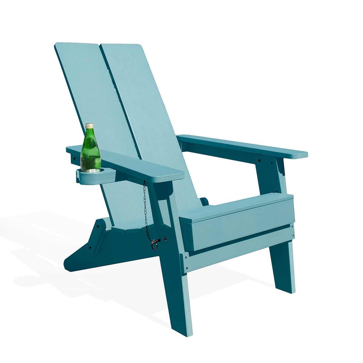 Adirondack Polymer Outdoor Folding Chair with Cupholder - AURABAGS SHOP