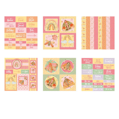 The Paper Boutique Perfect Partners - Fancy Flutters 8 in x 8 in Embellishments