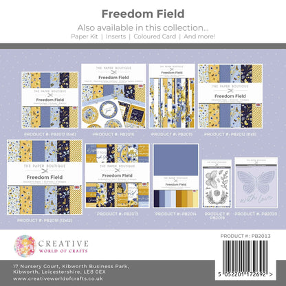 The Paper Boutique Freedom Field 8 in x 8 in Embellishments Pad