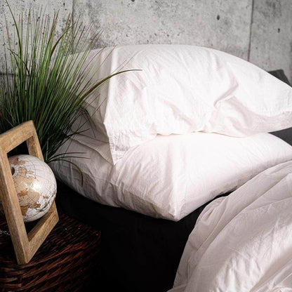 Washed Percale Pillowcase Set