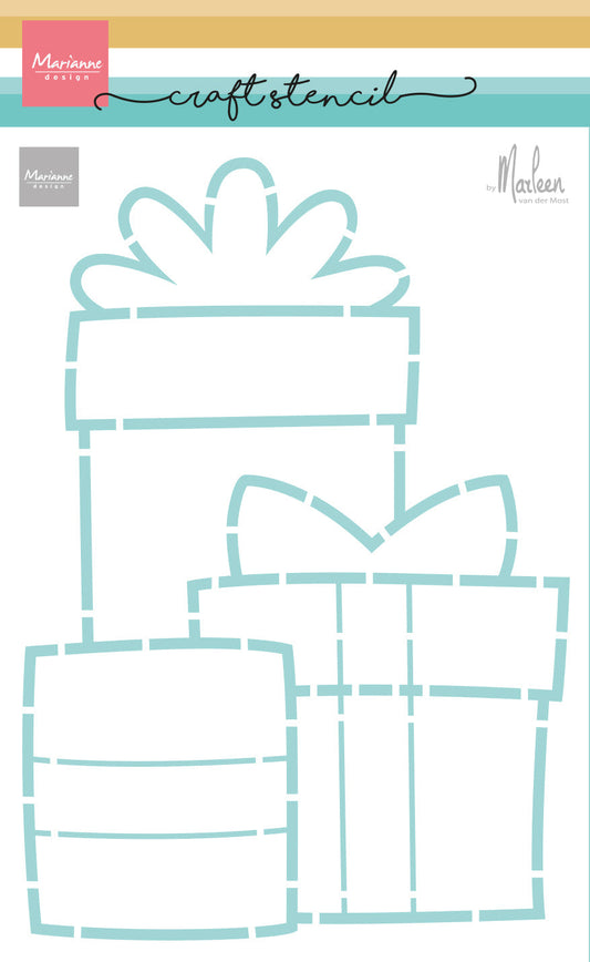 Marianne Design Craft Stencil - Presents by Marleen