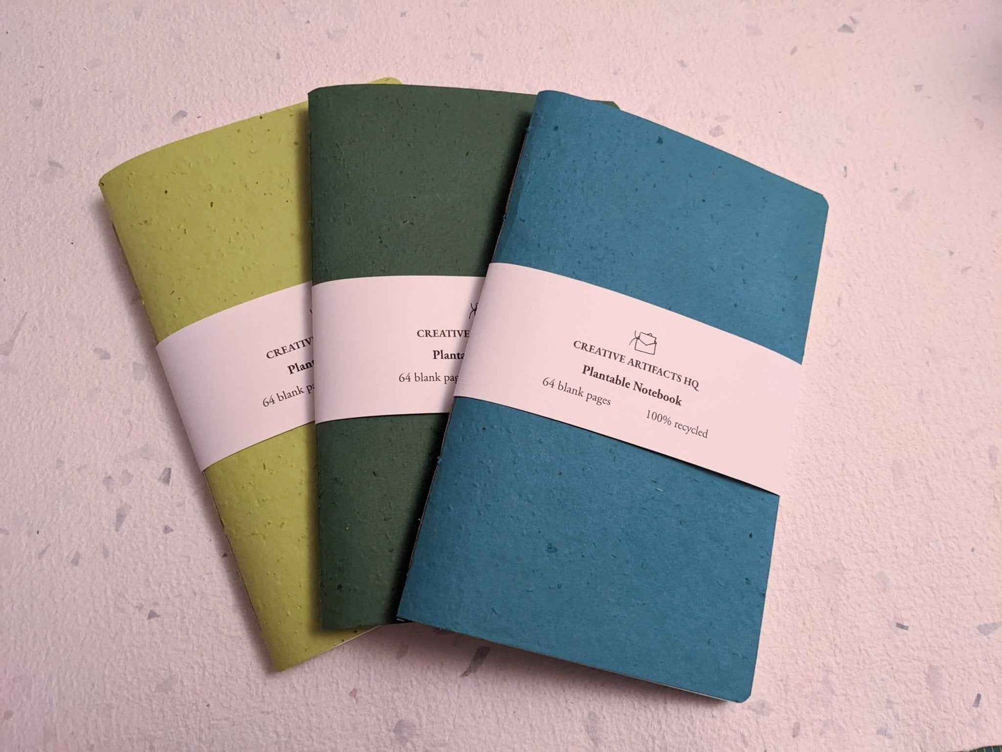 Large | Set of 3 | Plantable Cotton Notebooks