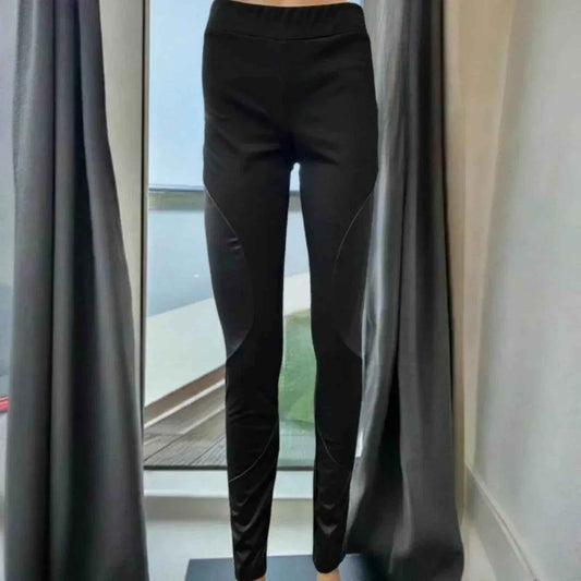Pantalon C'est Elle avec cuir