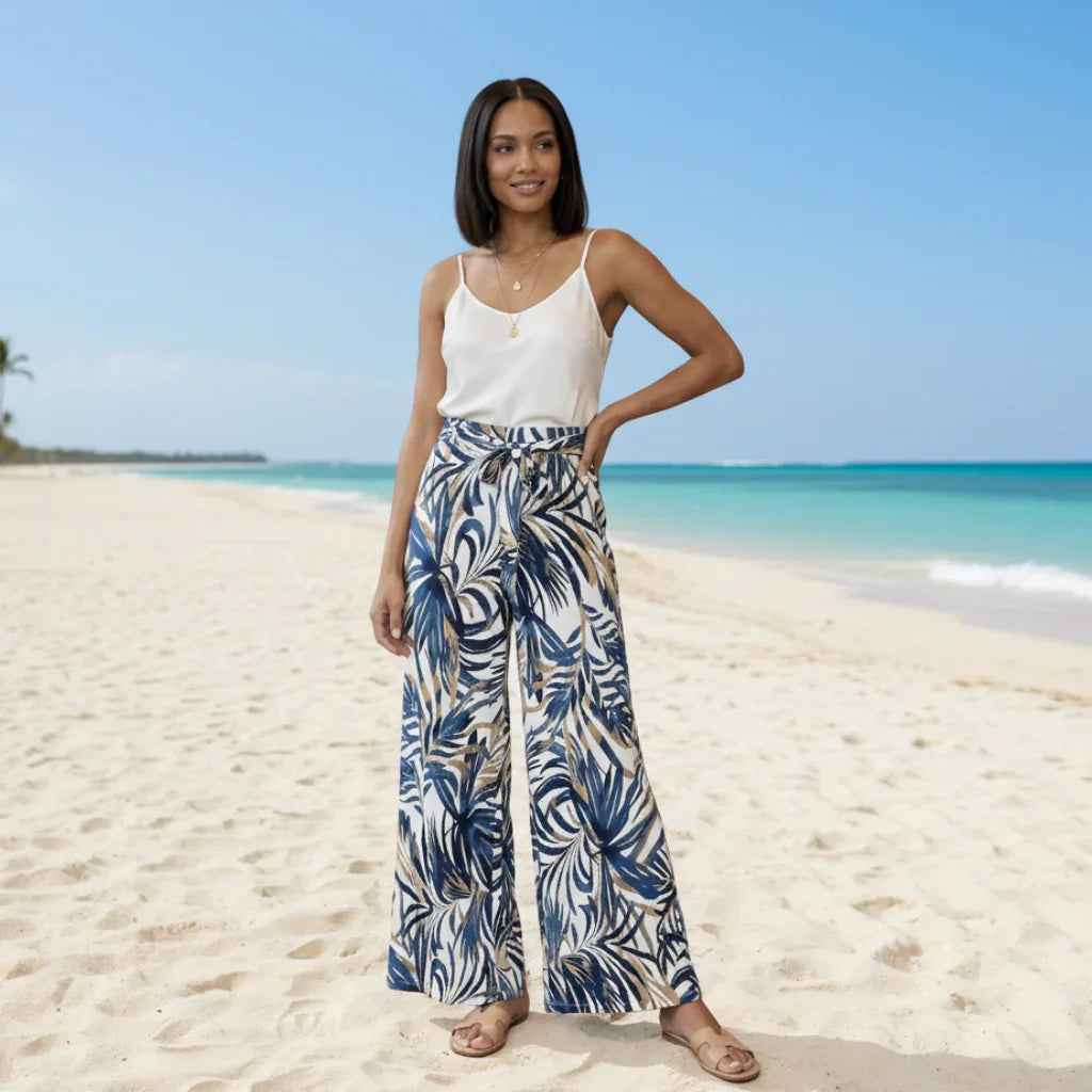 Pantalon évasé femme