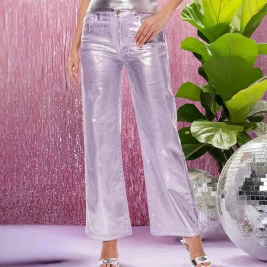 Pantalon métallisé